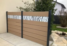 Clôture Aveiro - composite beige