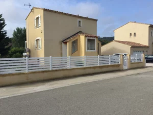 Clôture Barrière - pvc blanc