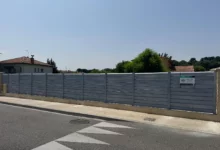 Clôture persienne brise vue PVC Gris - Cerbère
