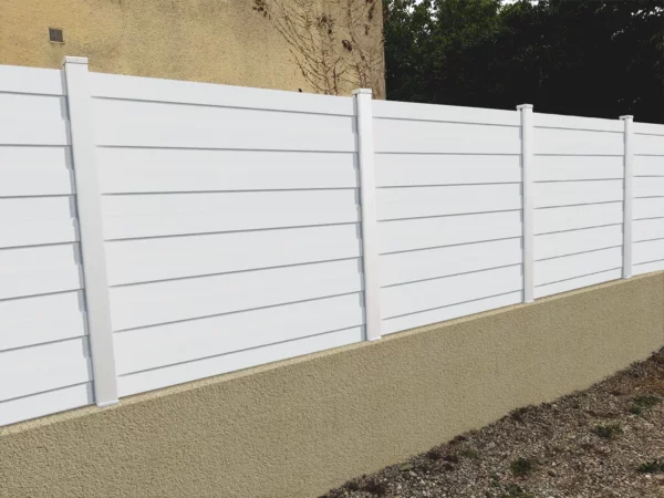 Clôture brise vue extérieur PVC Blanc - Alterna