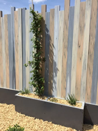 Clôture brise vue verticale PVC Patchwork - Iliade