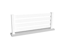 Clôture Barrière - PVC blanc