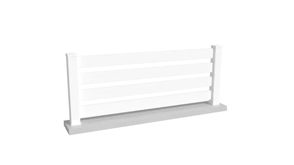 Clôture Barrière - PVC blanc