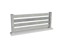 Clôture Barrière - PVC gris cérusé