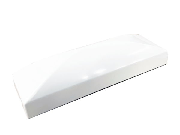 Bouchon rond pvc blanc pour lame pvc blanc de 100 mm de large et 30 mm de hauteur idéale pour rénovation de clôture et portail