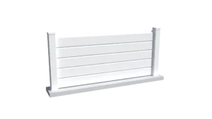 Clôture persienne brise vue PVC Blanc - Cerbère