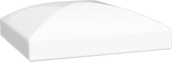 Chapeau en pointe de diamant pvc blanc 80x80 mm pour poteau pvc ou alu 80x80 mm
