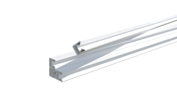 Clip femelle pvc blanc pour la lame pvc blanc de 250 mm de large et 24 mm de hauteur idéal pour rénovation de clôture et portail