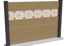 cloture-composite-ajouree-beige-impression-arabesque-aveiro