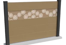 cloture-composite-brise-vue-sable-impression-rose-corvo