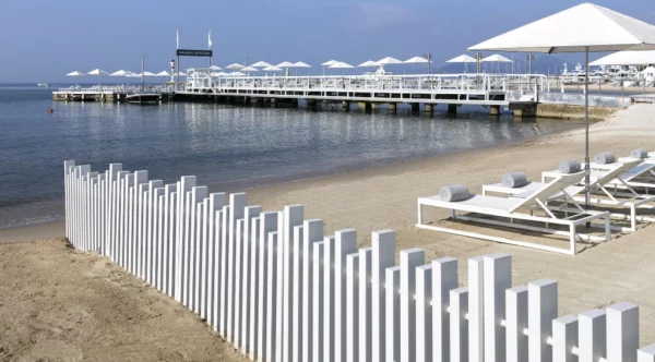 Clôture ajourée PVC blanc - Pulsar