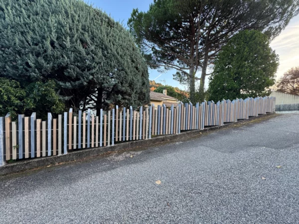 Clôture PVC ajourée Abysse couleur patchwork