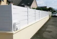 Clôture brise vue PVC Blanc - Métis