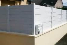 Clôture brise vue PVC Blanc - Métis