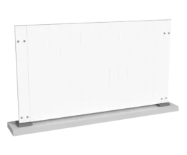 Clôture brise vue verticale PVC Blanc - Histogramme