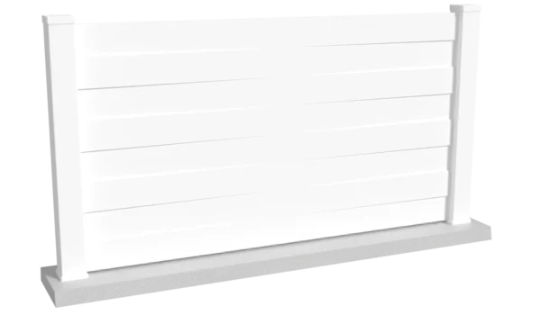 Clôture brise vue PVC Blanc - Métis