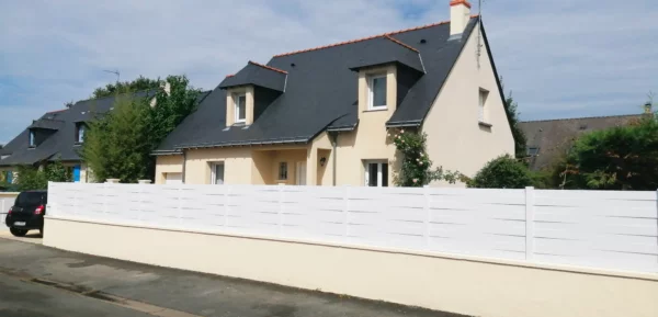 Clôture brise vue PVC Blanc - Métis