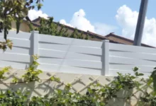 Clôture brise vue PVC Blanc - Métis