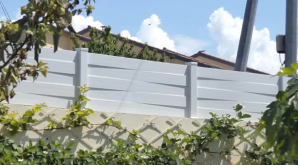 Clôture brise vue PVC Blanc - Métis