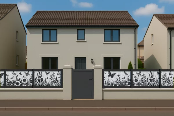 Clôture Asphalte - pvc plaxé gris anthracite