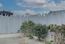 Clôture brise vue PVC Gris - Onde