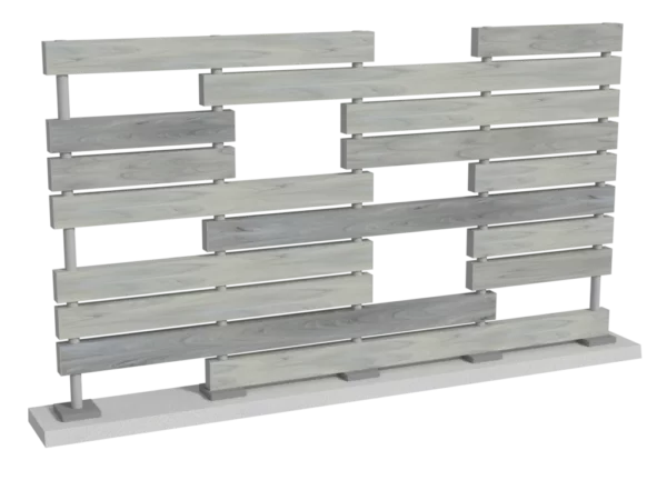 cloture-pvc-brise-vue-gris-pot-de-fleurs-chloris-personnalisee