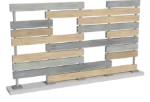 cloture-pvc-brise-vue-multicolore-pot-de-fleurs-chloris-personnalisee