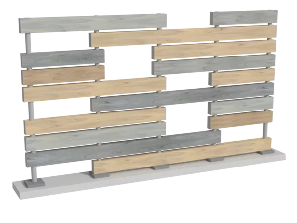 cloture-pvc-brise-vue-multicolore-pot-de-fleurs-chloris-personnalisee