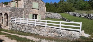 Présentation de la clôture Ranch blanc