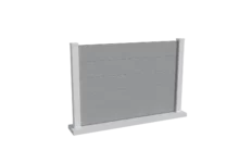 clôture brise vue composite couleur cendre