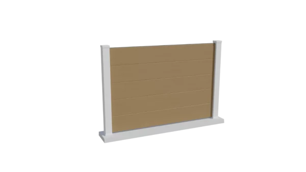 clôture brise vue composite couleur sable