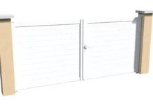 portail-aluminium-battant-ajoure-blanc-initiale