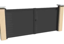 portail-aluminium-battant-brise-vue-gris-anthracite-initiale-1