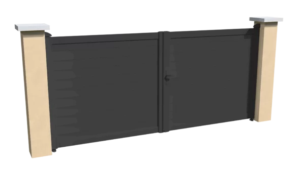 portail-aluminium-battant-brise-vue-gris-anthracite-initiale-1