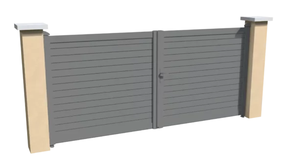 portail-aluminium-battant-brise-vue-gris-cerbere
