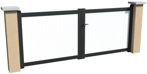 portail-aluminium-battant-brise-vue-pvc-blanc-cachou-e1748875299705