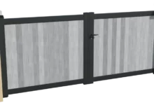 portail-aluminium-battant-brise-vue-pvc-gris-cachou-e1748875133805