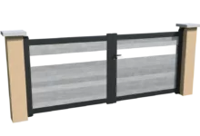 portail-aluminium-battant-gris-brise-vue-personnalisable-heracles