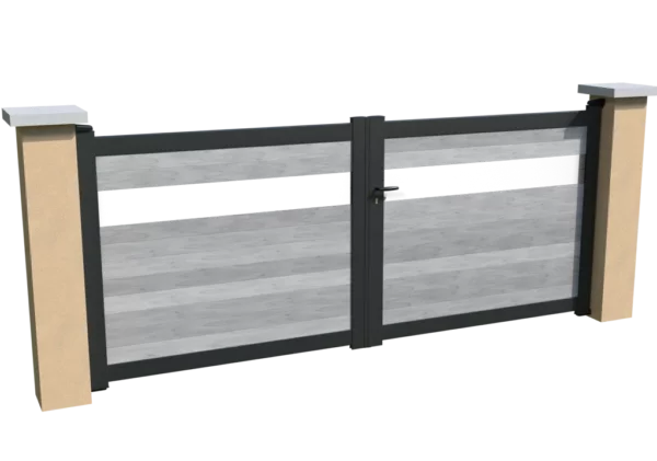 portail-aluminium-battant-gris-brise-vue-personnalisable-heracles