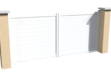 portail-aluminium-coulissant-brise-vue-blanc-initiale