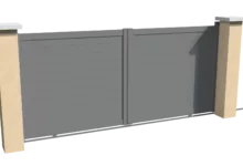 portail-aluminium-coulissant-brise-vue-gris-initiale