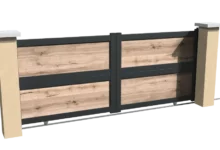 portail-aluminium-coulissant-brise-vue-impression-bois-virtuose