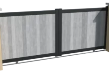 portail-coulissant-aluminium-pvc-brise-vue-gris-cachou-e1748875009548