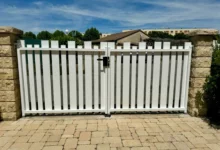 Portail Fréquence battant - pvc blanc