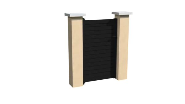 portillon-aluminium-brise-vue-noir-cerbere