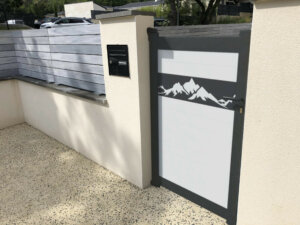 Portillon Héraclès avec impression montagnes