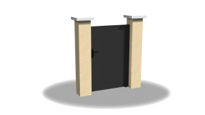 portillon-plein-horizontal-gris-anthracite-initiale