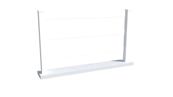 Clôture Western - PVC blanc