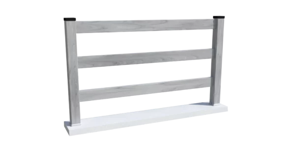 Clôture Western - PVC gris cérusé