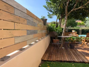 Clôture sans poteau PVC Patchwork - Chloris pleine